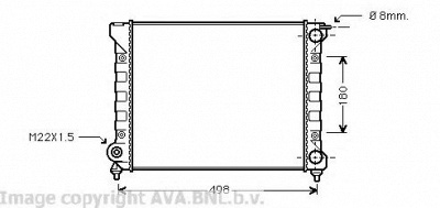 AVA QUALITY COOLING vw2047 -  Радиатор, охлаждение двигателя